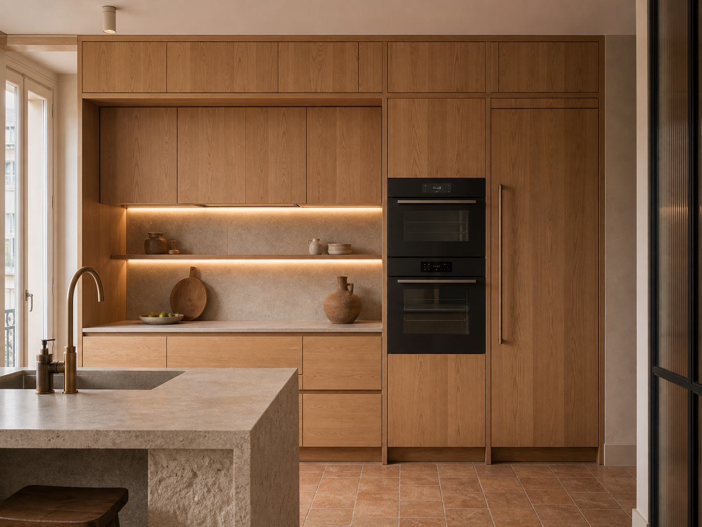 Open kitchen renovation in Las Palmas de Gran Canaria