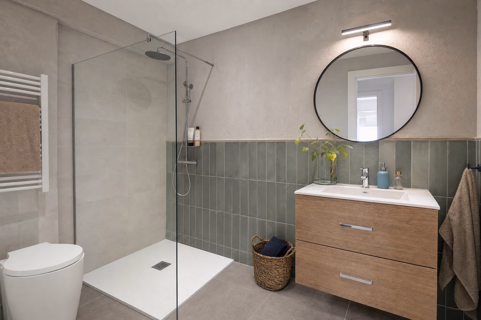 Renovated Mediterranean bathroom in Gran Canaria
